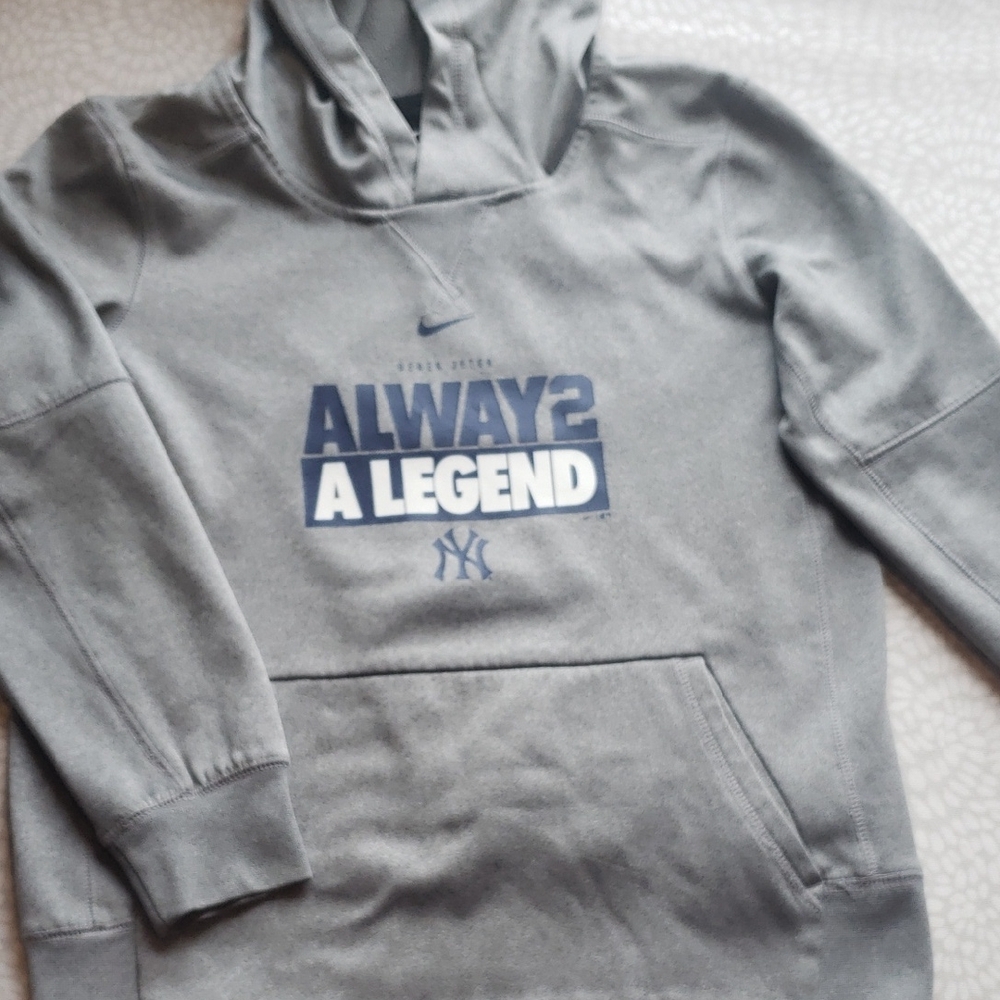 Nike Gray Kids Hoodie - Derek Jeter Always a Legend
